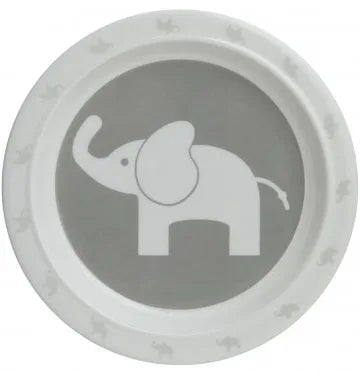 Tallrik Med Halkskydd Grå Elefant Rätt Start