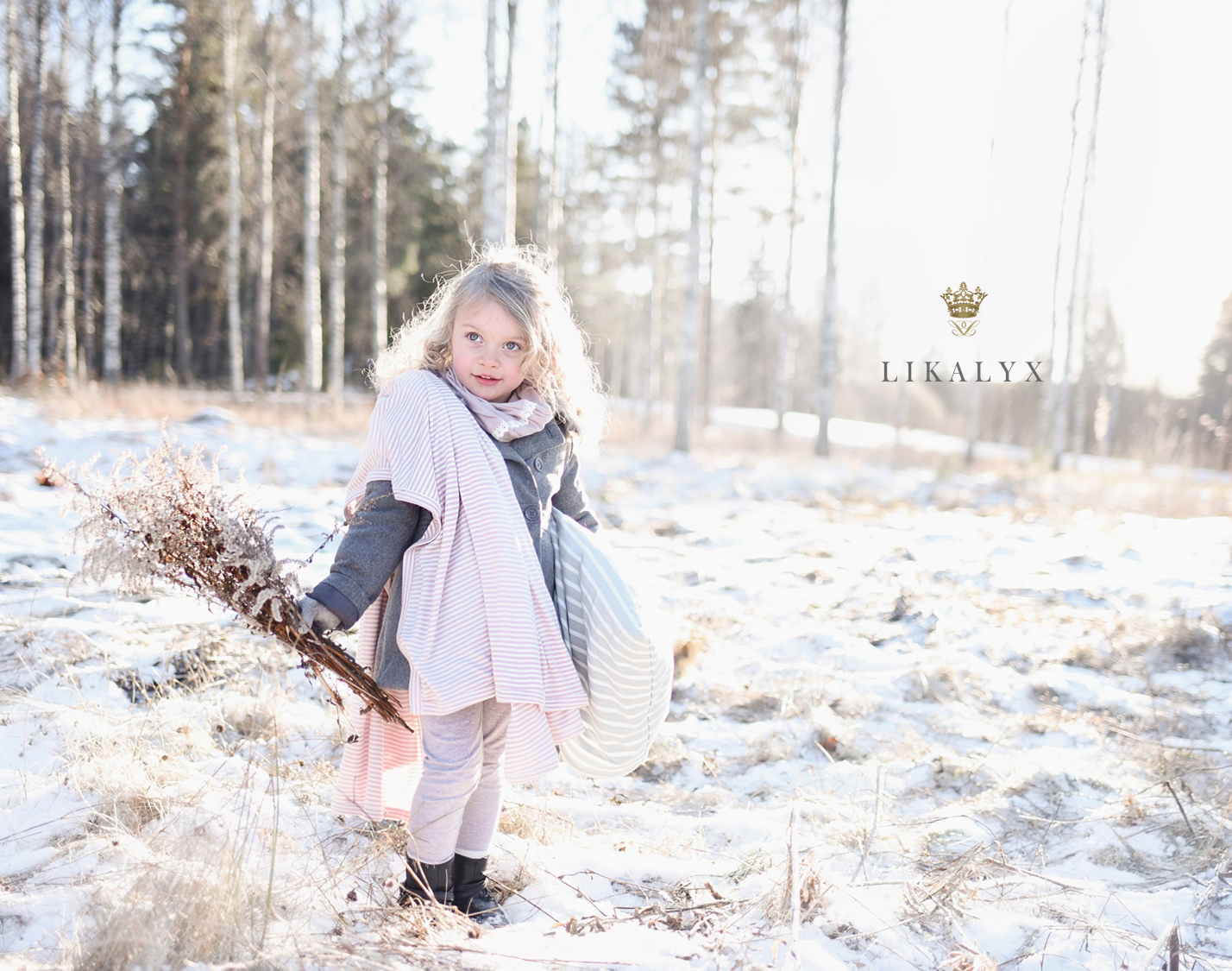 Likalyx Bambufilt Rosa/Vit