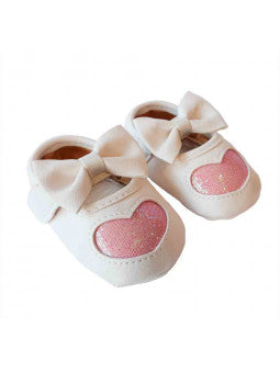 Baby Barn Skor Glitterhjärta Rosa